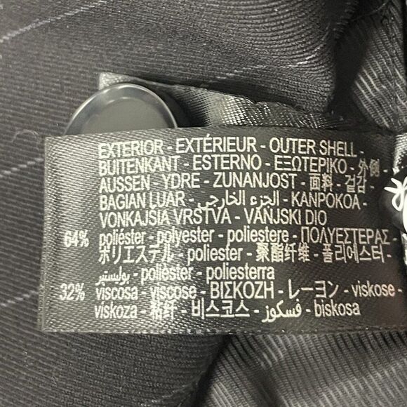 Zara Womens Blazer Suit Jacket XS Brown Pinstriped polyester 3811/045 NWOT - Picture 7 of 10